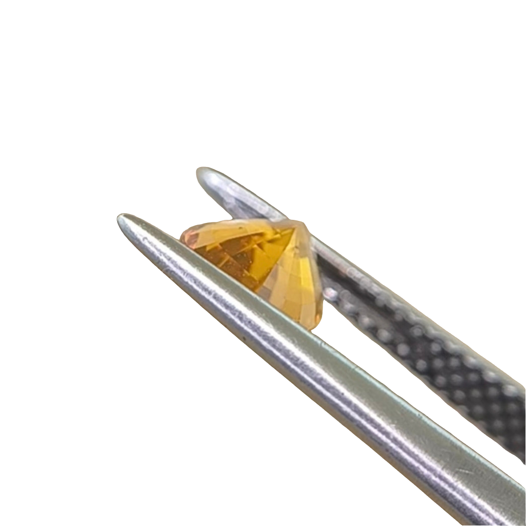 Natural loose yellow sapphire gemstone pear shape