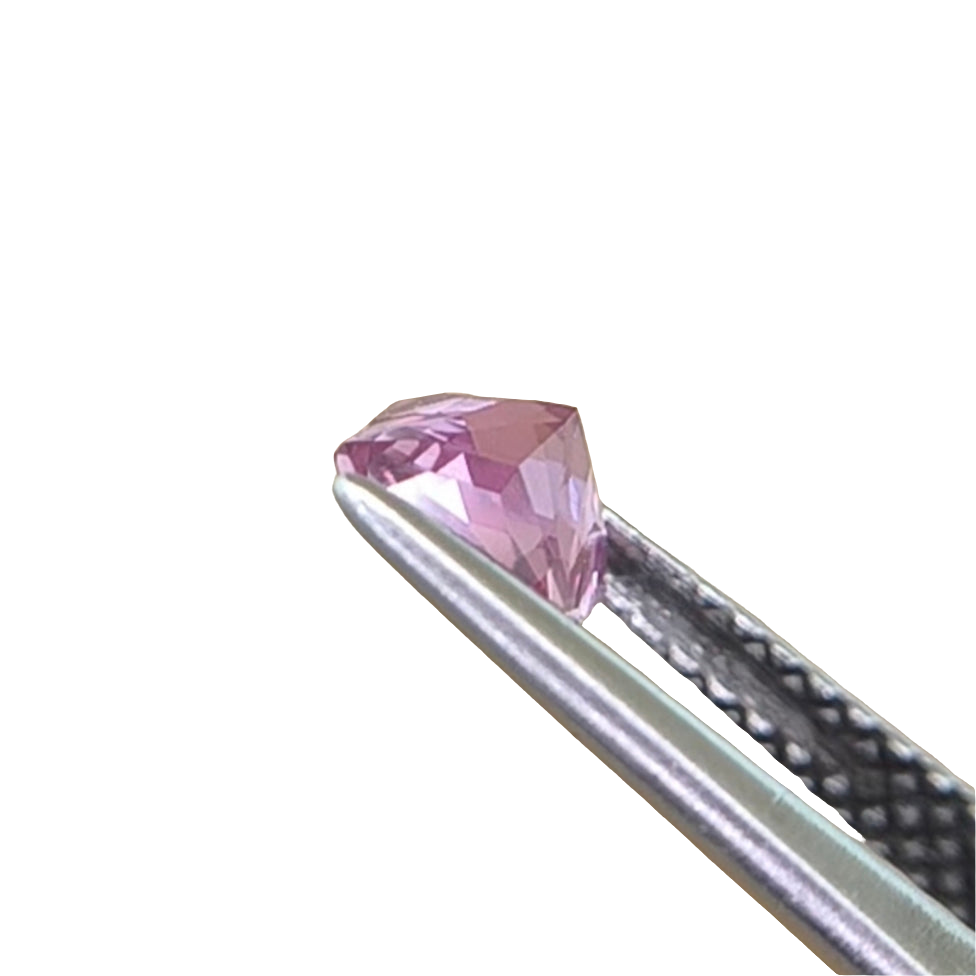 Natural loose pink sapphire radiant cut